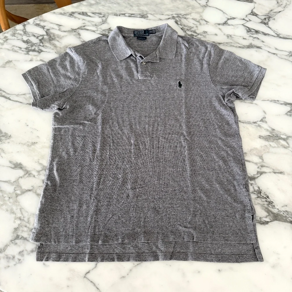 POLO Ralph Lauren‎ Polo Shirt Mens Gray 100% Cotton, XXL